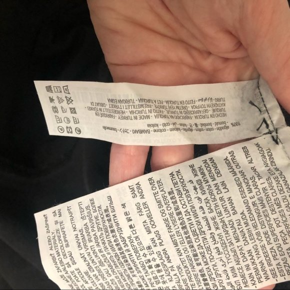 ZARA Black Denim Midi Pinafore Overall Button Down Dress Size XS NWT - Picture 12 of 14